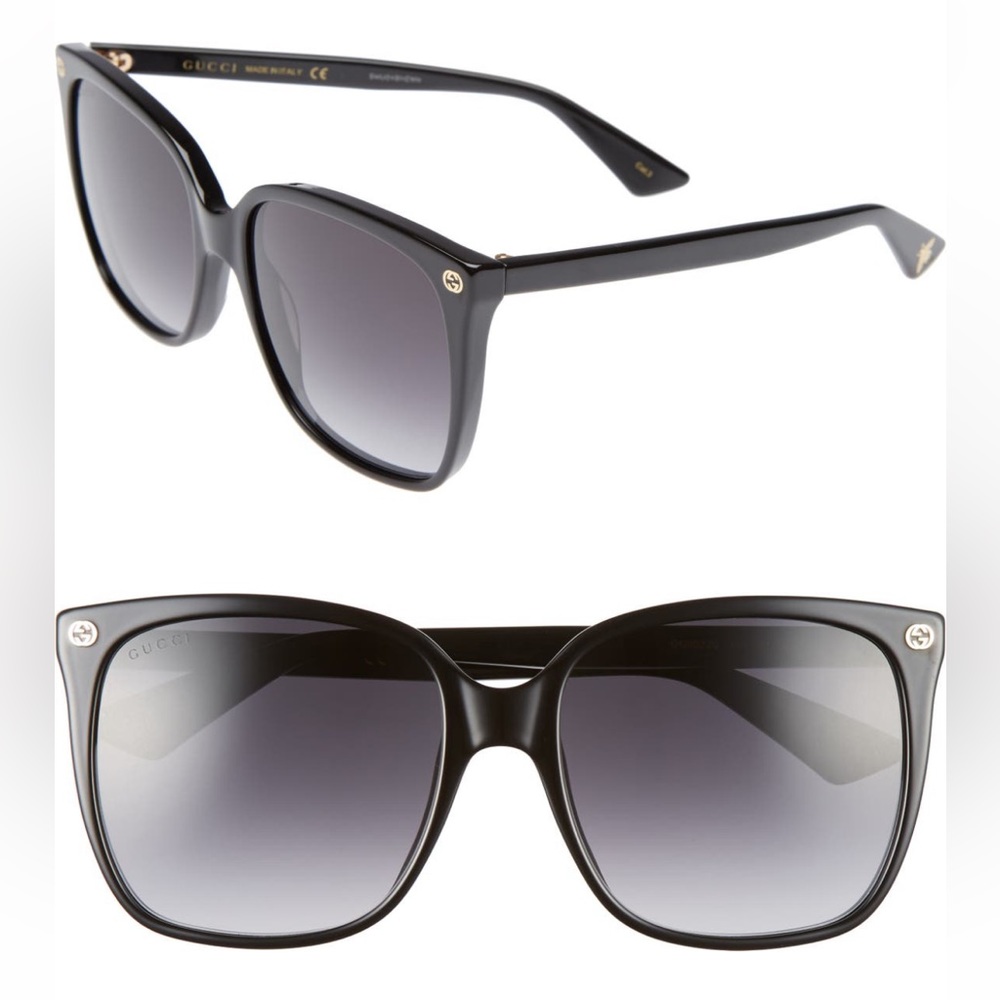 BRAND NEW Gucci 57mm Gradient Square Sunglasses